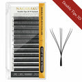 Pestañas MIx Double 3D W Nagaraku Volumen Brasileño
