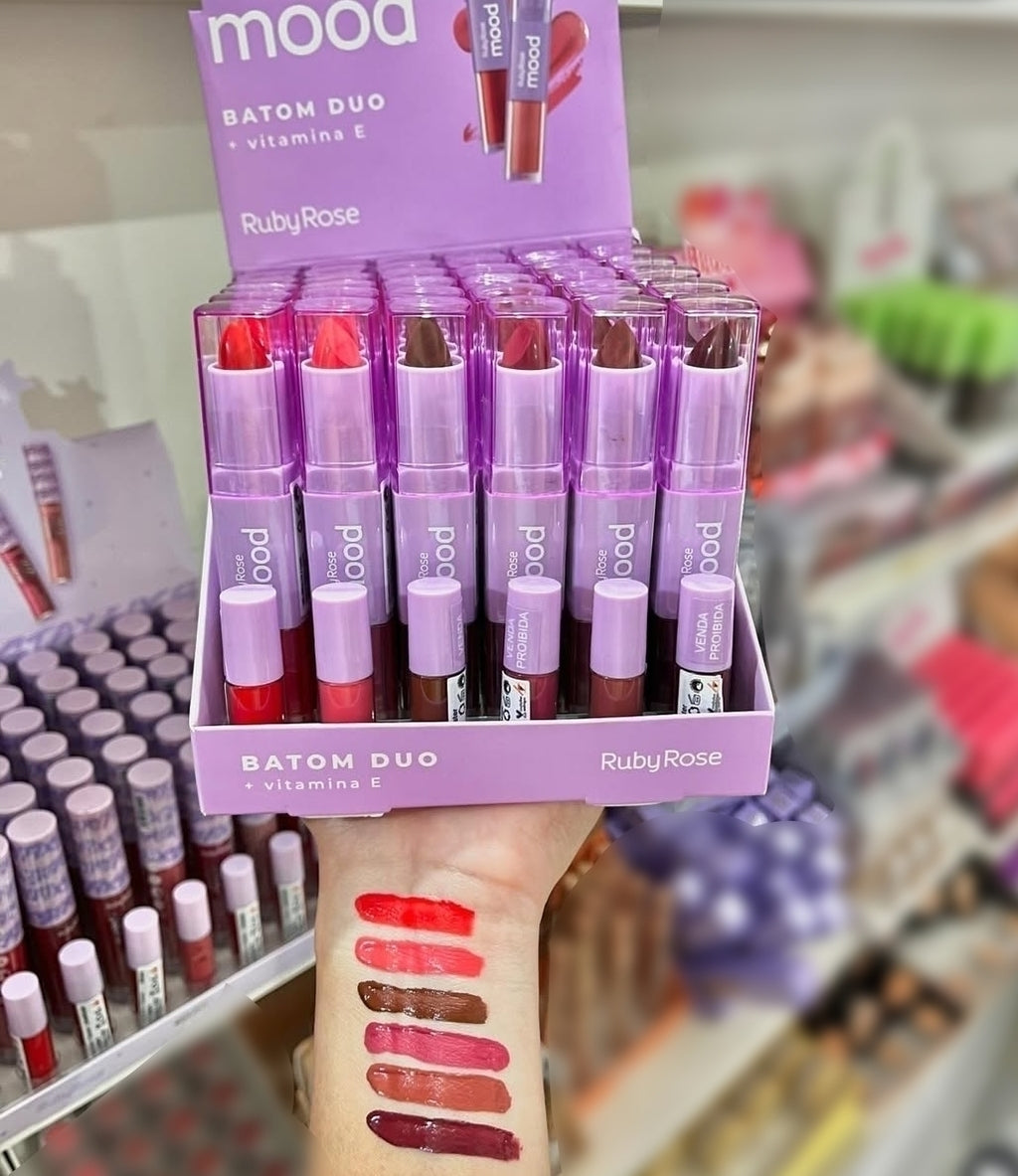 Labial matte duo 2 en 1 Ruby Rose