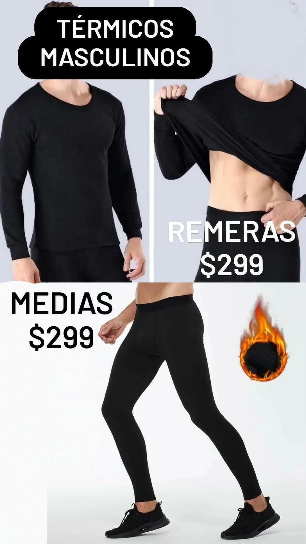 Media térmica y Remera Masculina