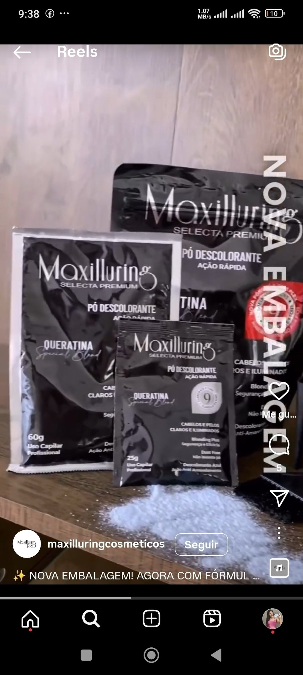 Polvo decolorante - Maxilluring 60 gr