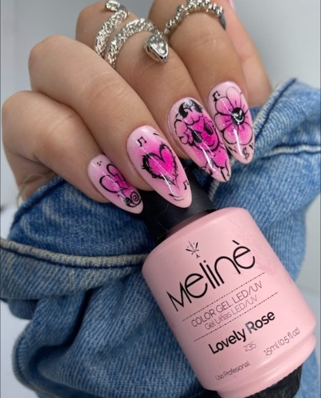 Esmalte Melinè 235 Lovely Rose