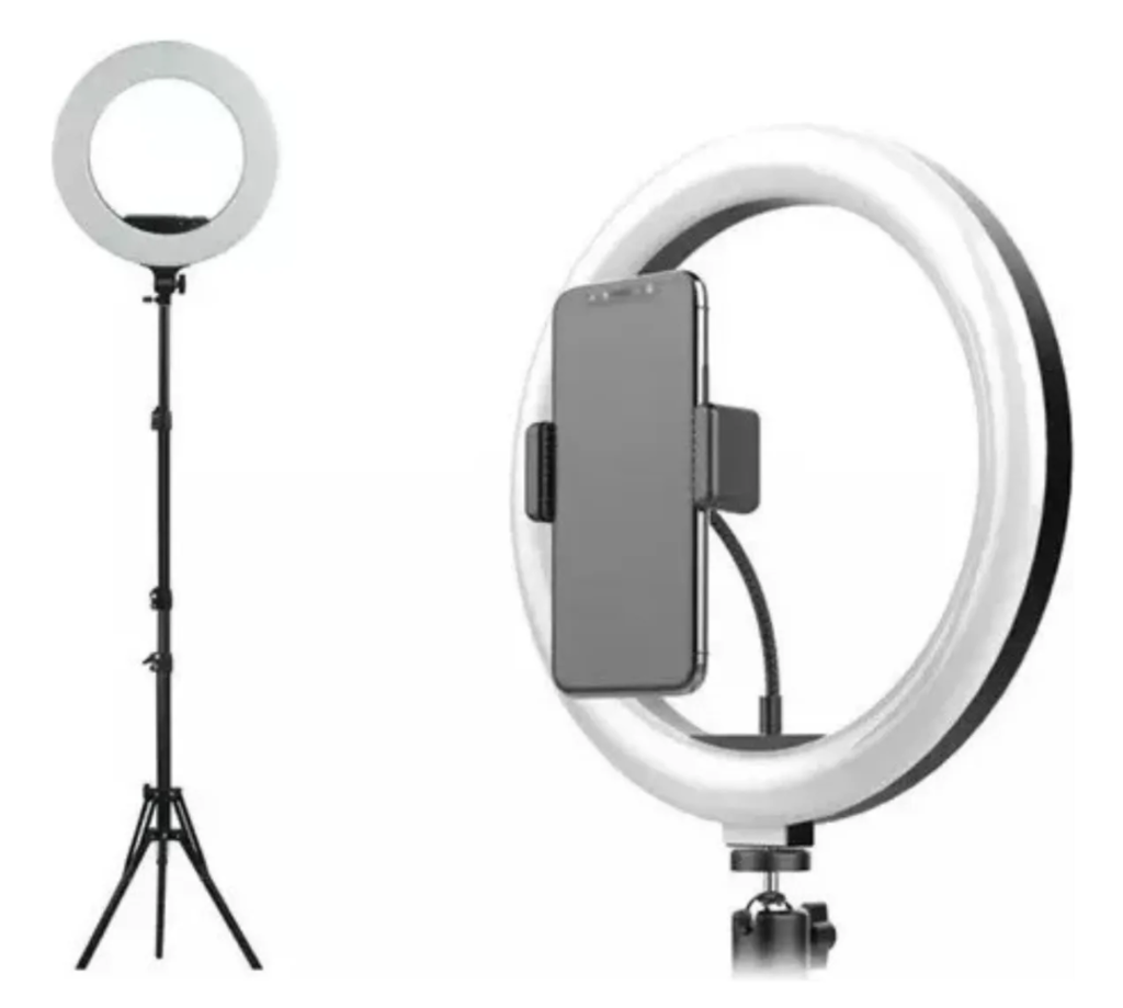 Aro de Luz y Soporte de celular - 26 cm
