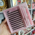 Pestañas DIY ramilletes con pinza hasta 7 días