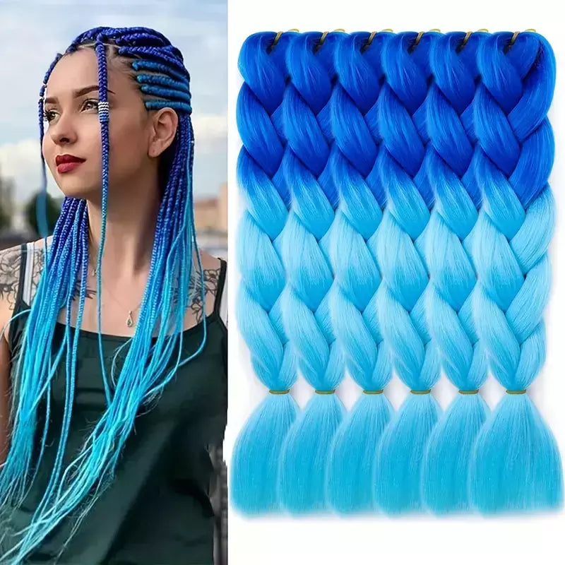 Kanekalon Californiano - Azul y Celeste