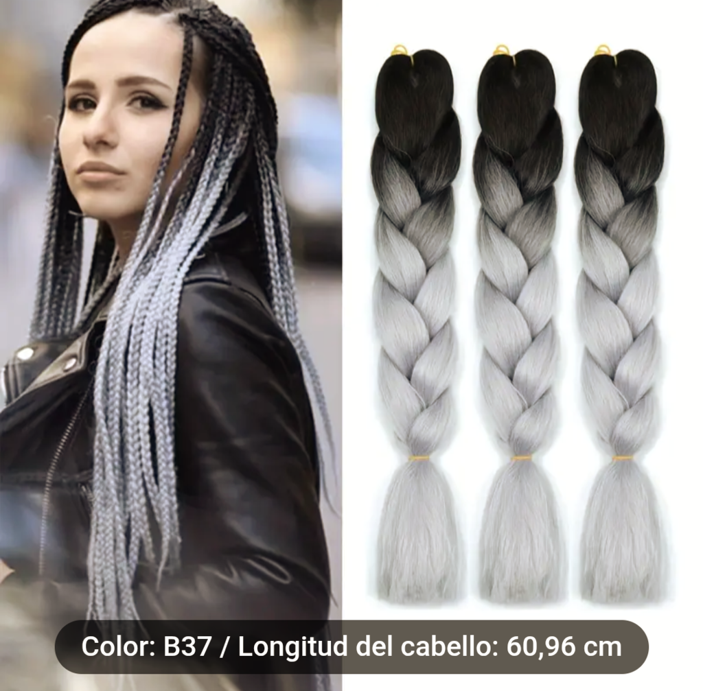 Kanekalon Californiano - Gris Claro