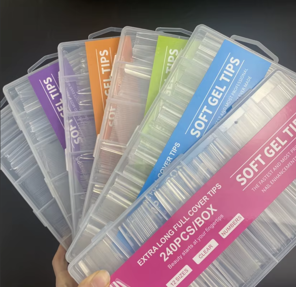 Tips Soft Gel 240 unid - D&Z Stiletto y Coffin