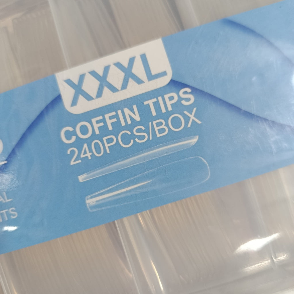 Tips Soft Gel 240 unid - D&Z Stiletto y Coffin