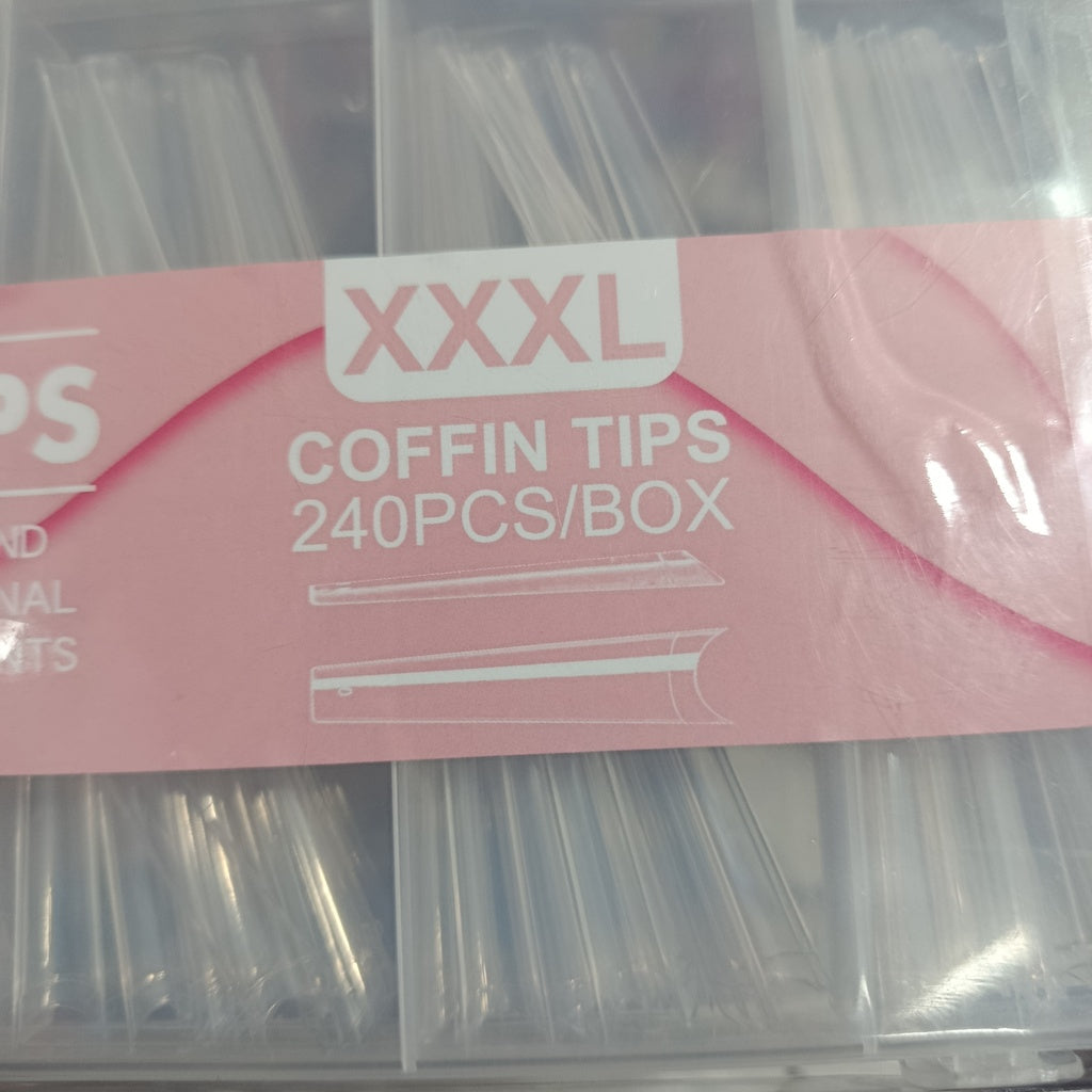 Tips Soft Gel 240 unid - D&Z Stiletto y Coffin