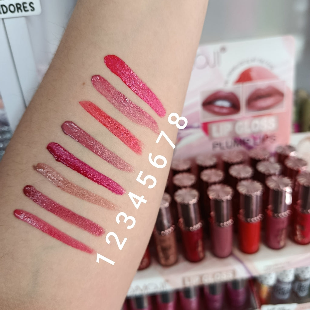 Labial liquido matte con brillos larga duración
