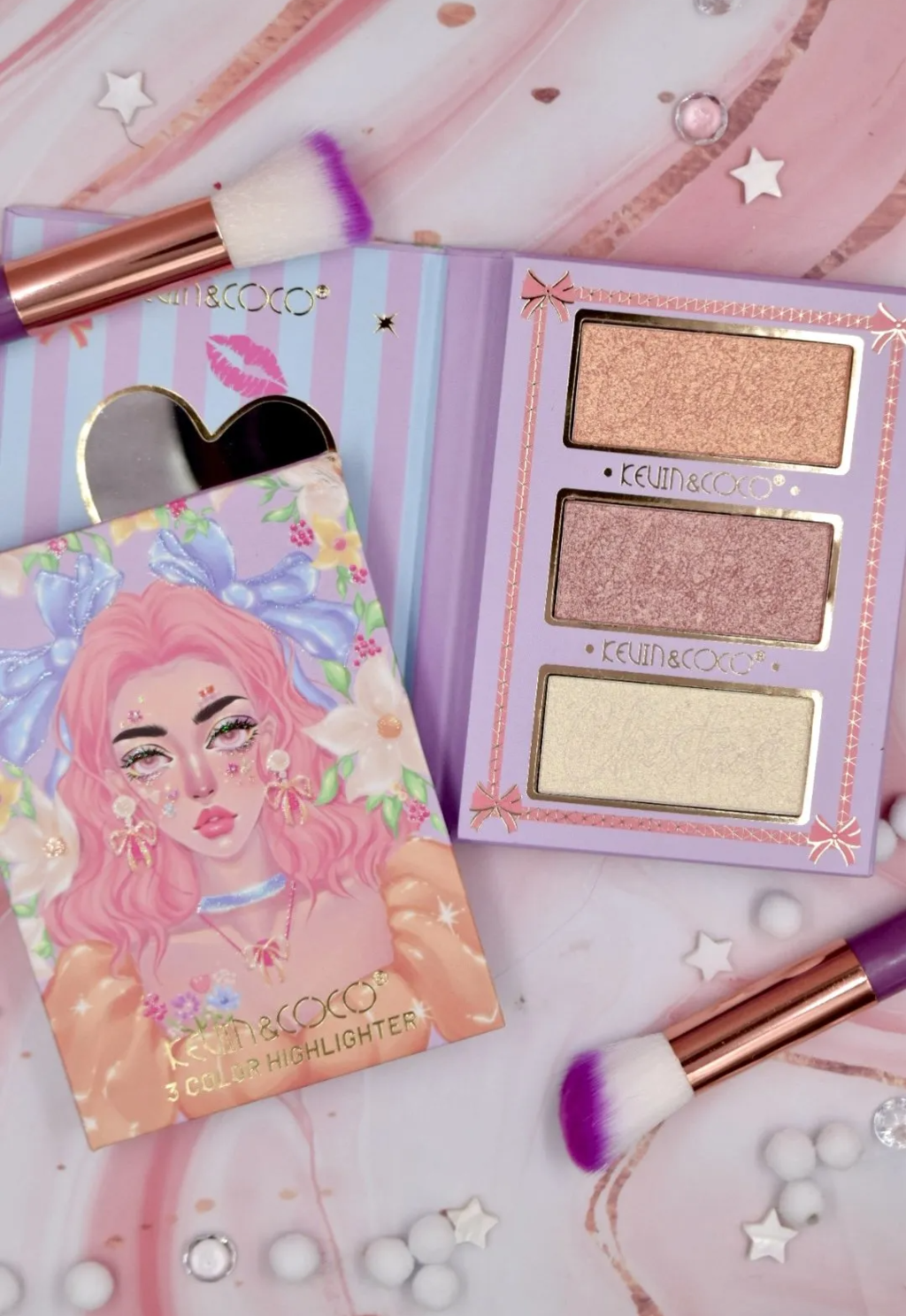Paleta de 3 iluminadores - Girls