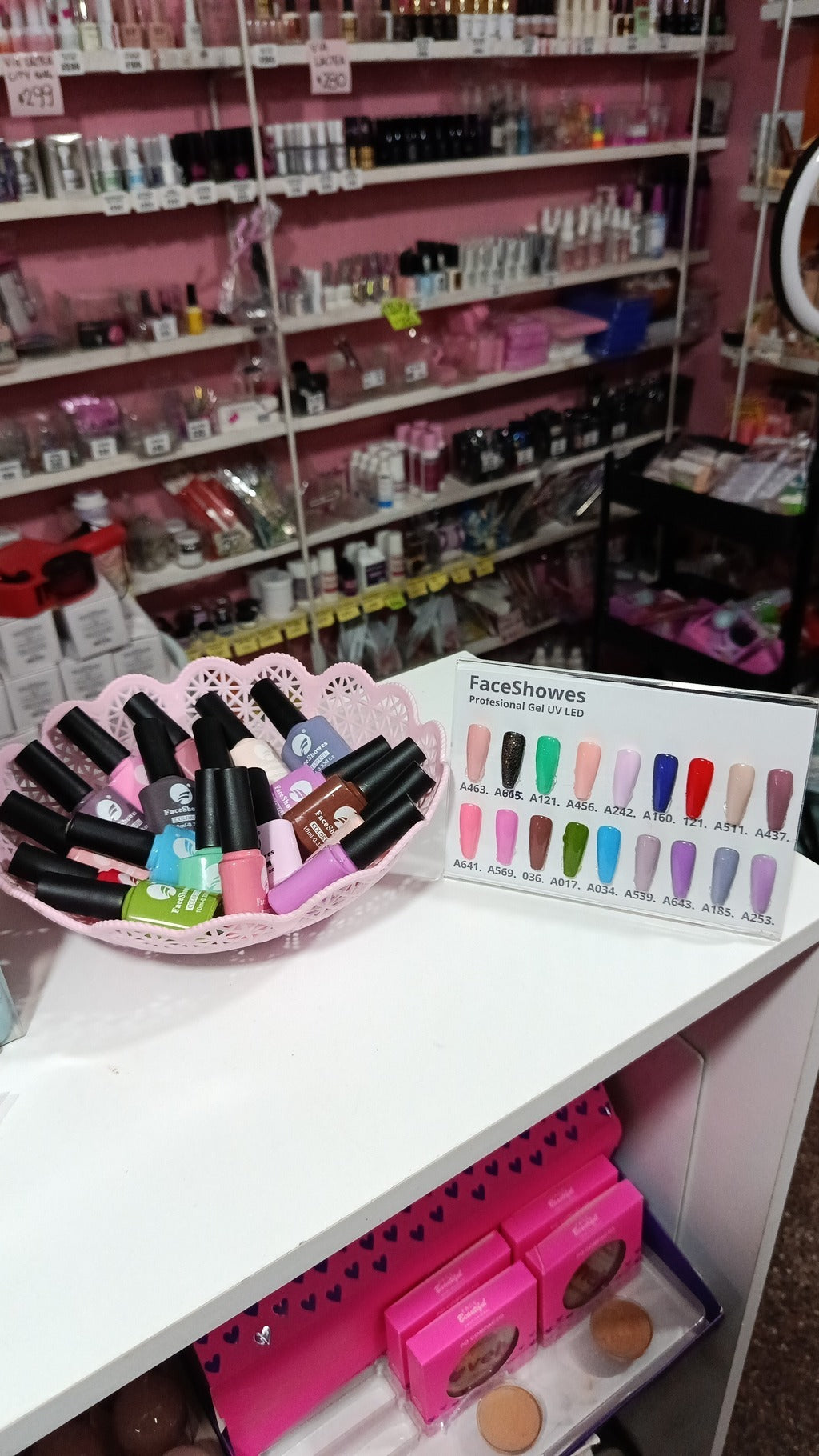 Esmaltes semipermanente UV led Face Showes