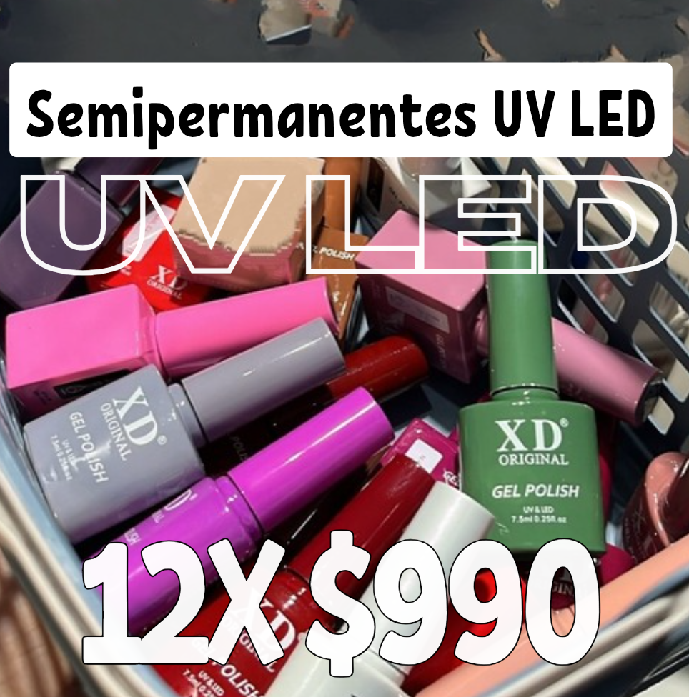 Últimas unidades 12 Esmaltes Semipermanente UV LED