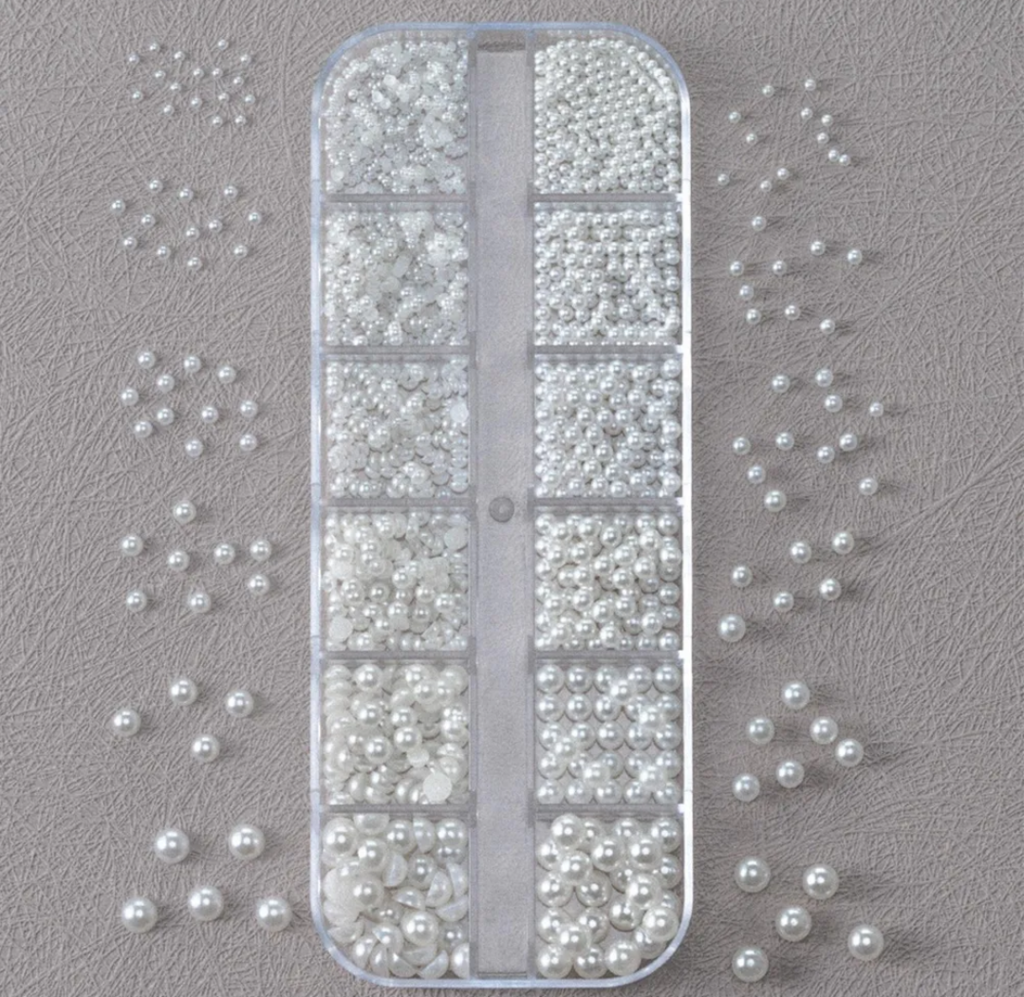 Decoración Perlas para Uñas - Pack