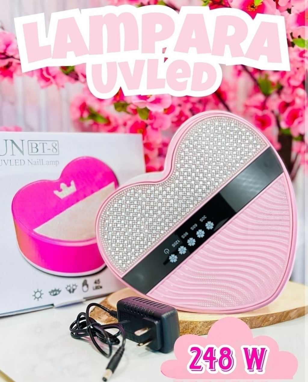 Cabina UV LED 248 W Corazón