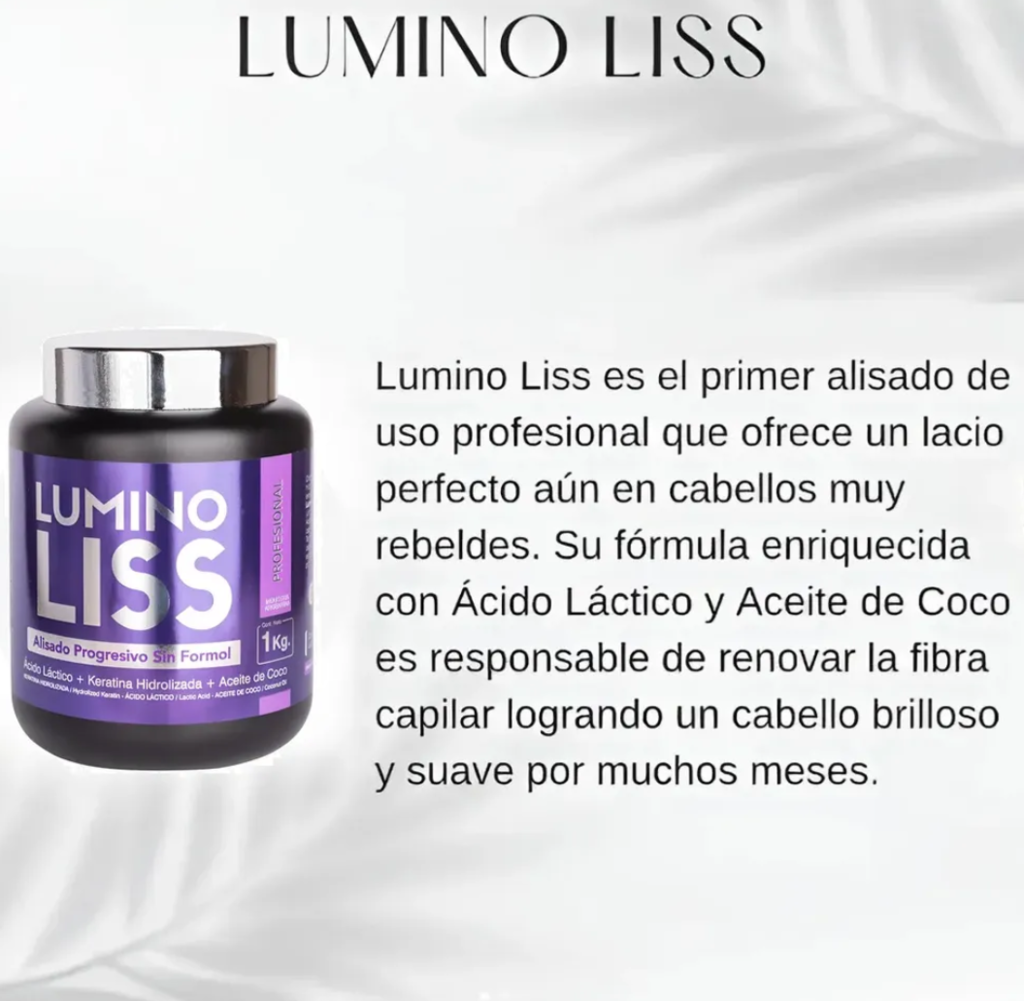 Alisado Luminoliss Sin Formol fraccionado