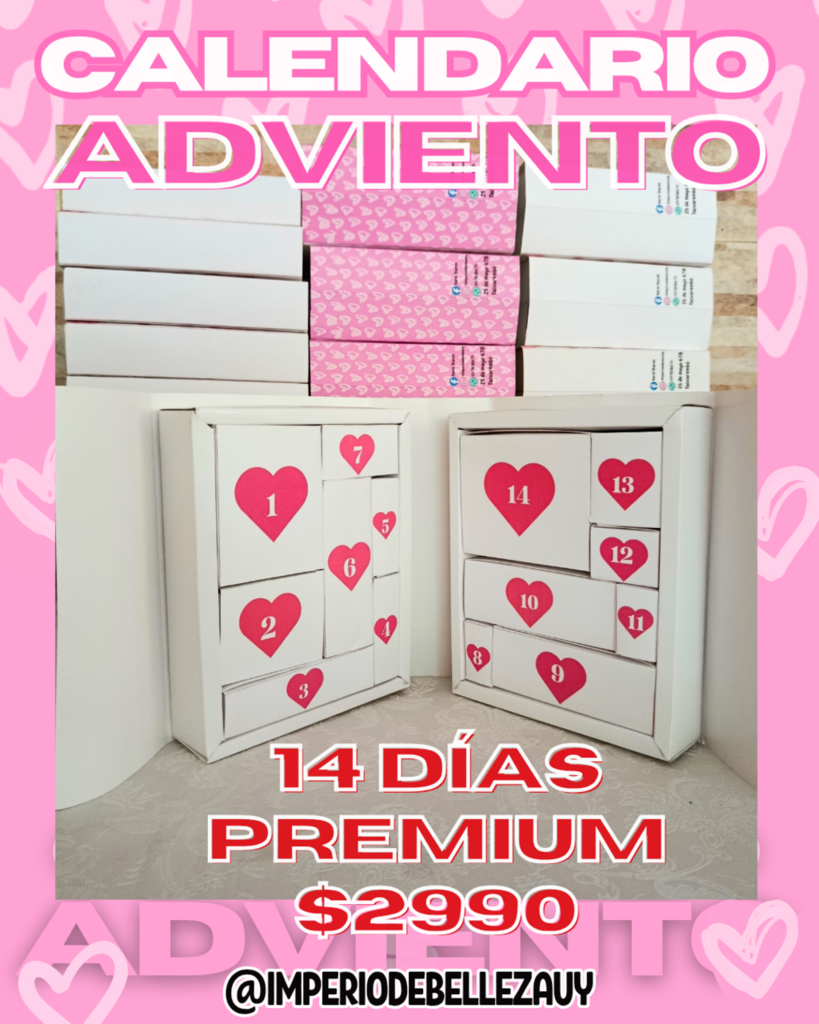 Calendario de Adviento tipo Libro 14 y 24 días