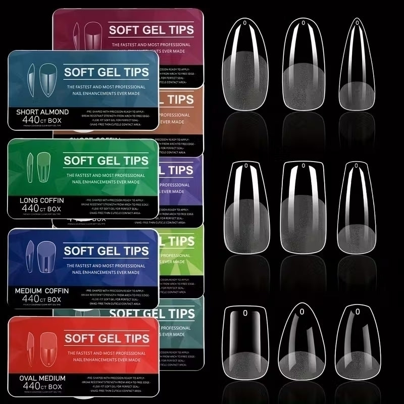 Tips Soft Gel 550 unidades