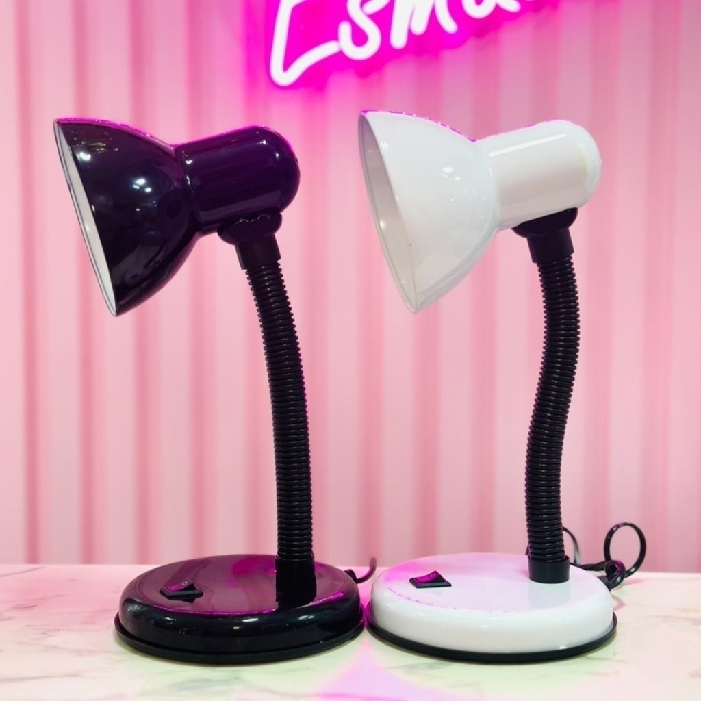 Lámpara de luz con base y con pinza