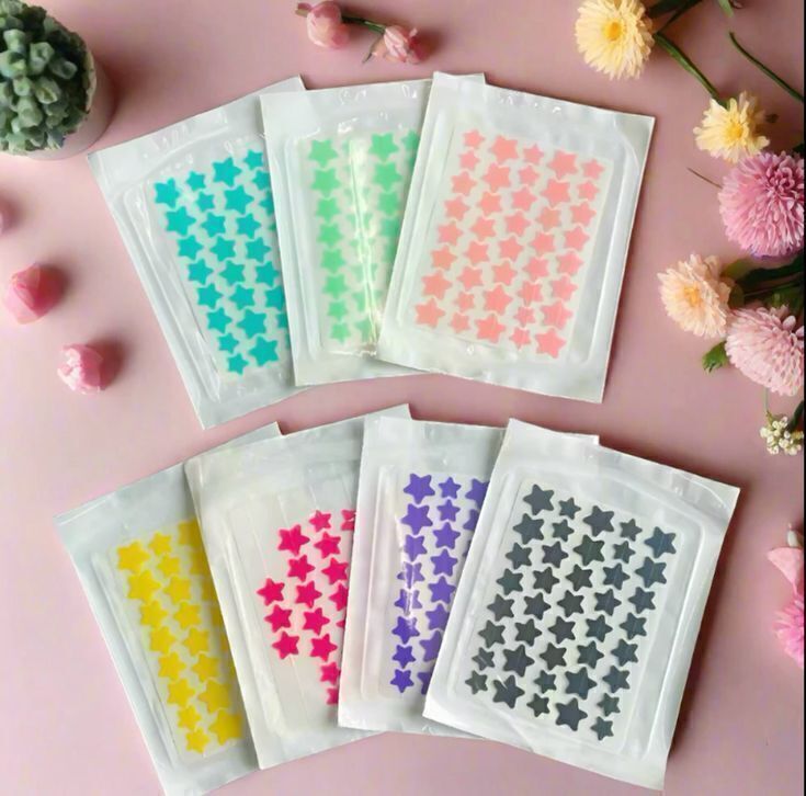 Parches para acné estrellas, corazones, ositos