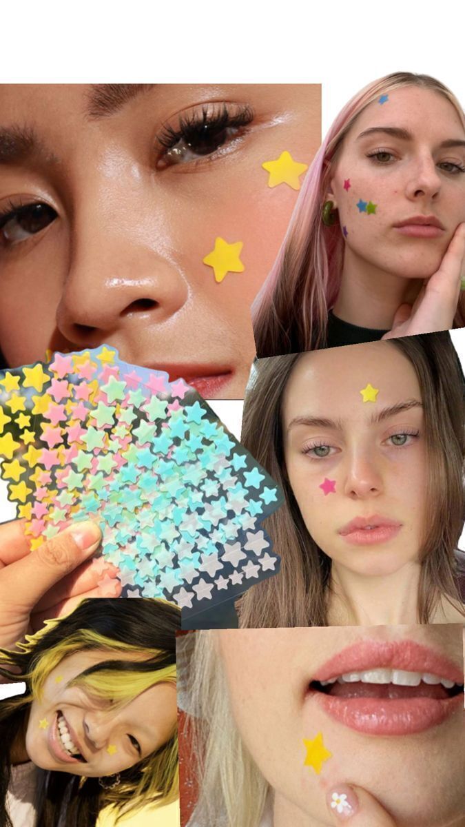 Parches para acné estrellas, corazones, ositos