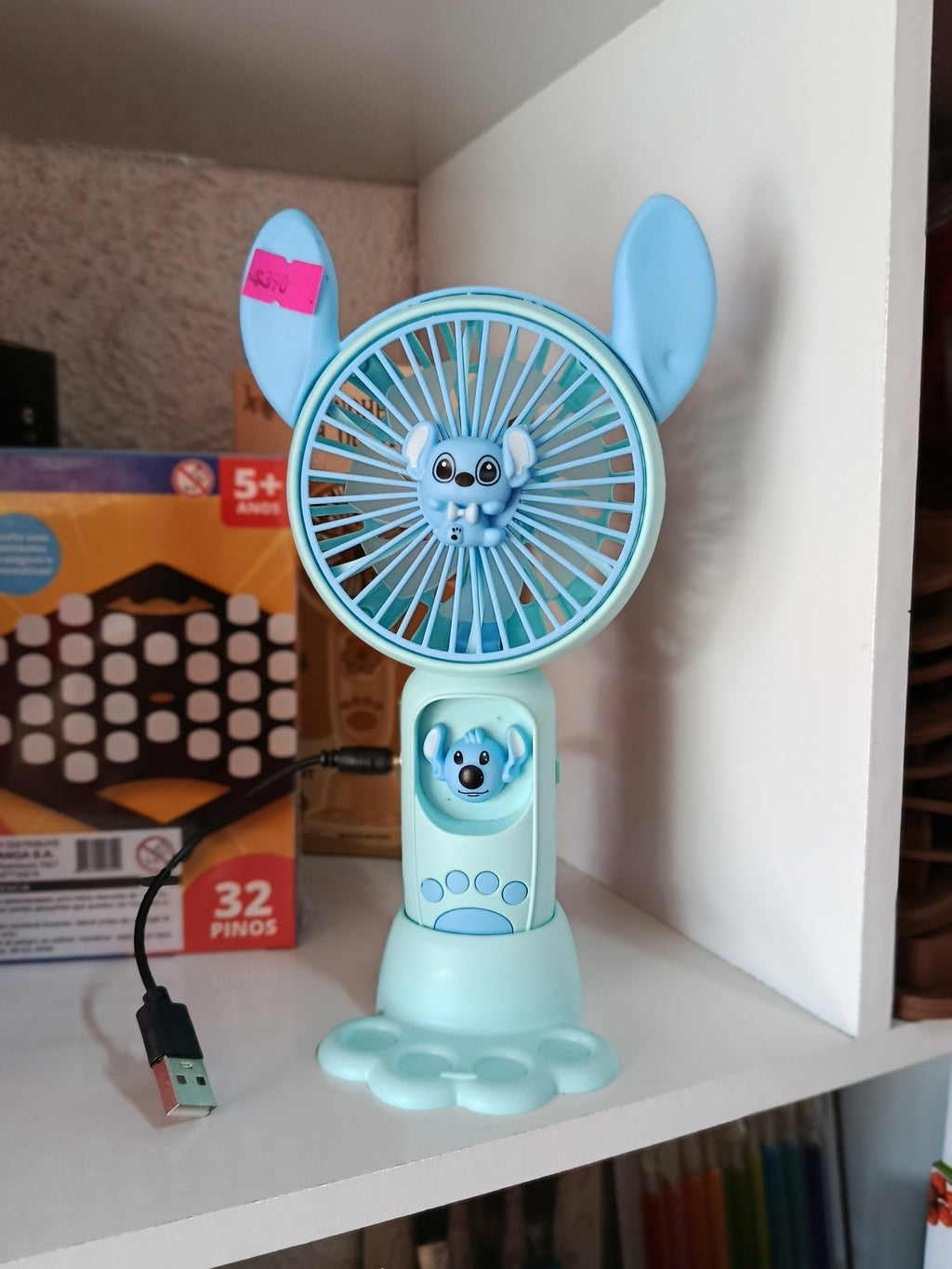 Ventilador Stitch y Capibara USB