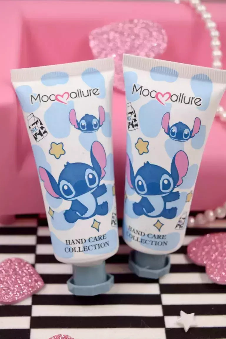 Hidratante de manos Stitch y Capibara