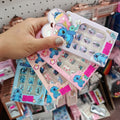 Uñas Stitch con y sin relieves 3D