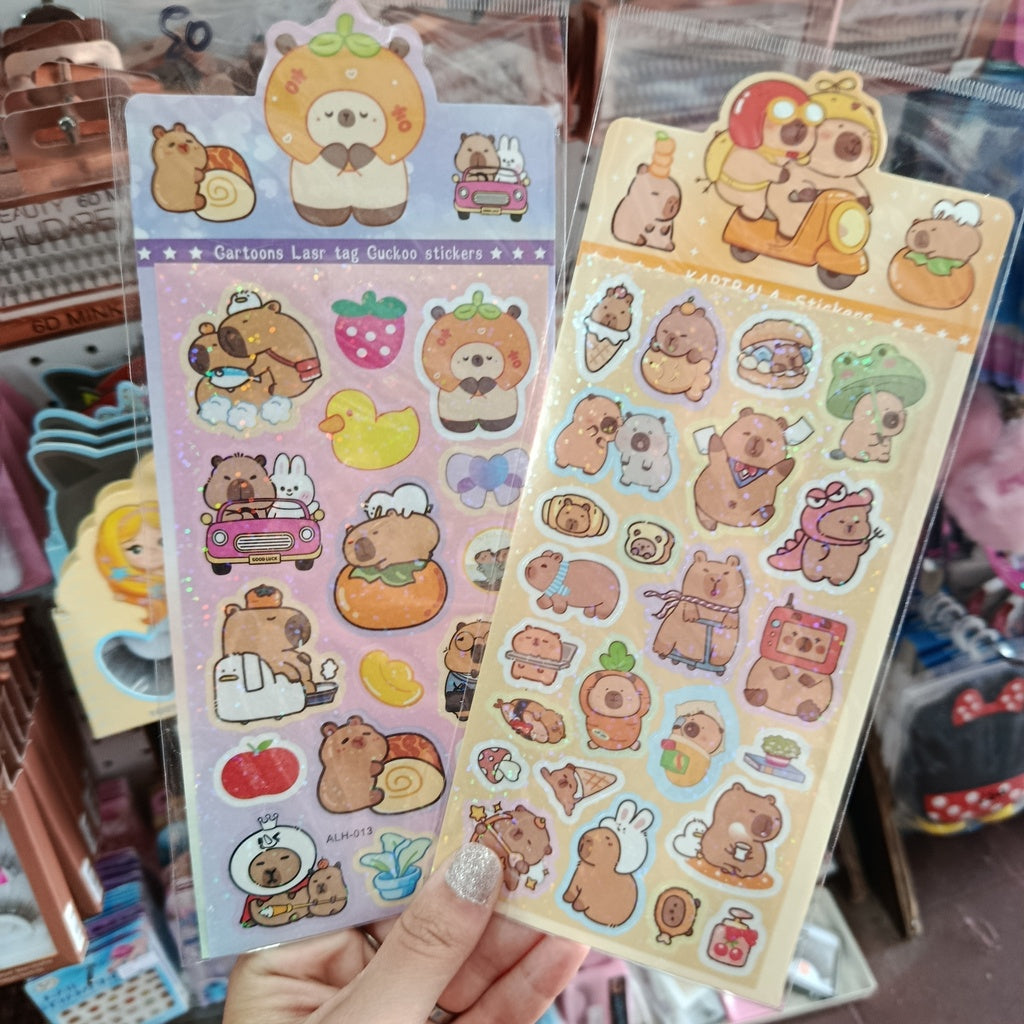Sticker Stitch y Capibara