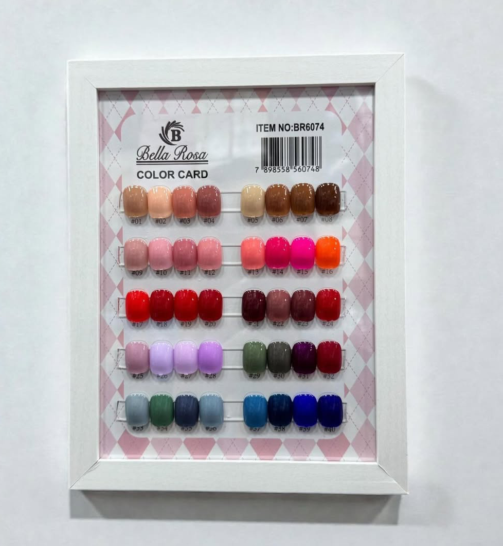 10 x $1290 Bella Rosa 15 ml Cuadrados Esmaltes semipermanentes UV LED