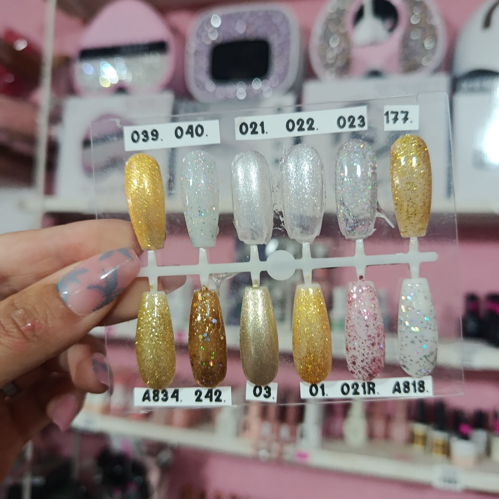 Colección Glitter Esmaltes semipermanentes UV LED