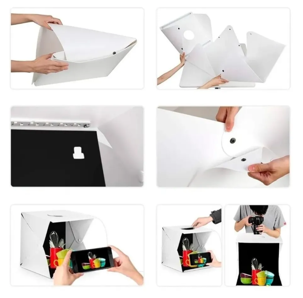 Set de fotografia Cubo para fotos Estudio de fotografías portable