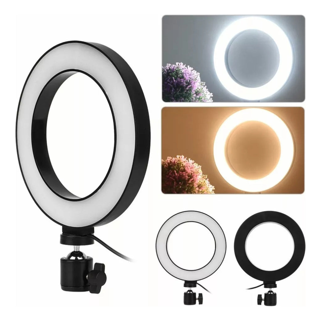 Aro de Luz y Soporte de celular - 26 cm