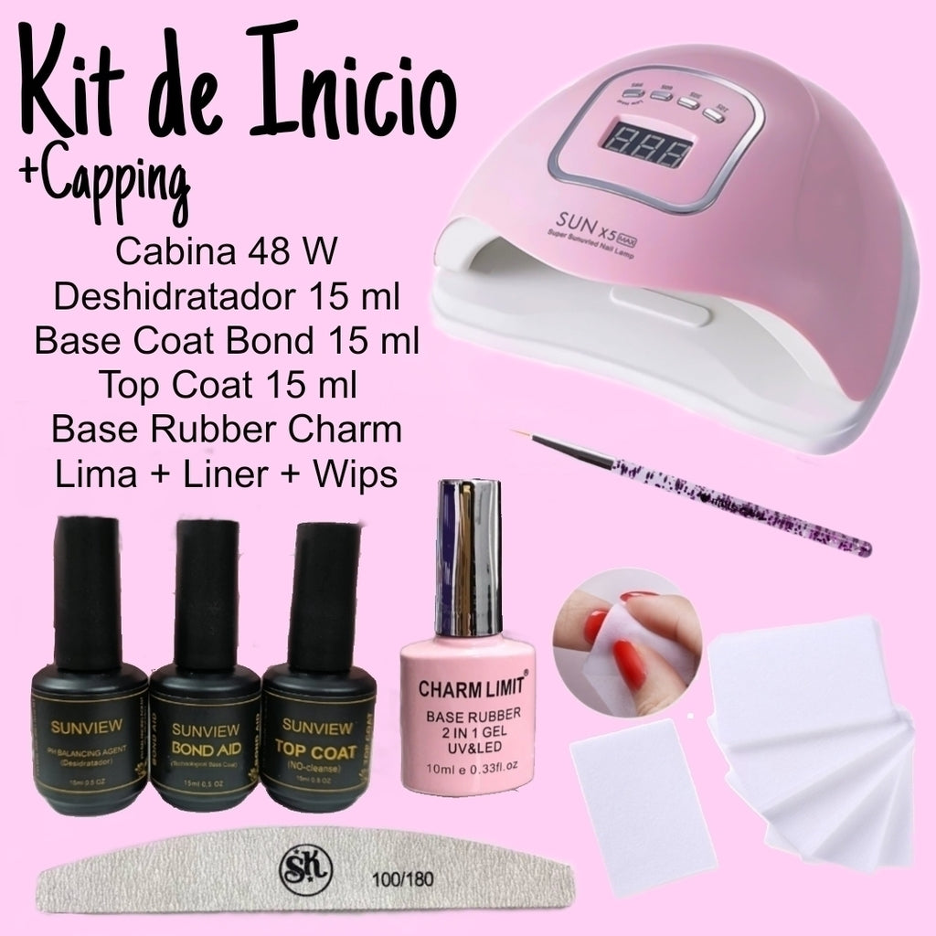 Kit de inicio + Capping Gel polish UV LED