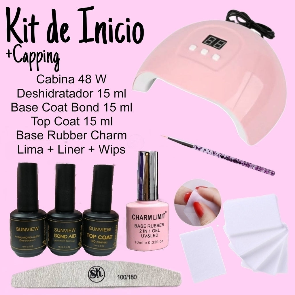 Kit de inicio + Capping Gel polish UV LED