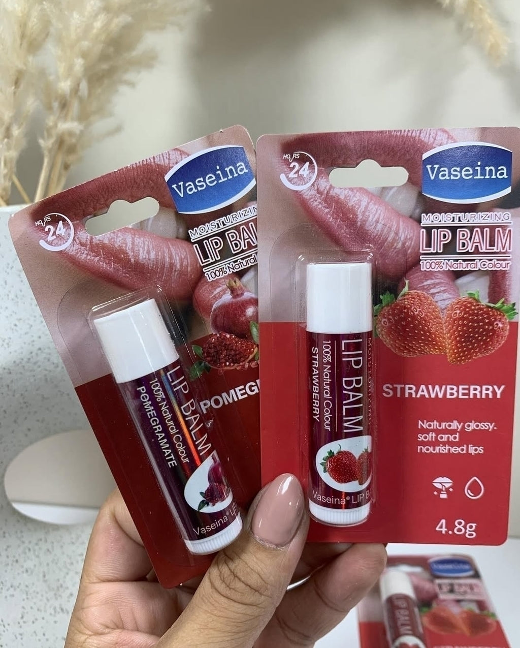 Bálsamo labial Frutilla y Cereza con vitamina E