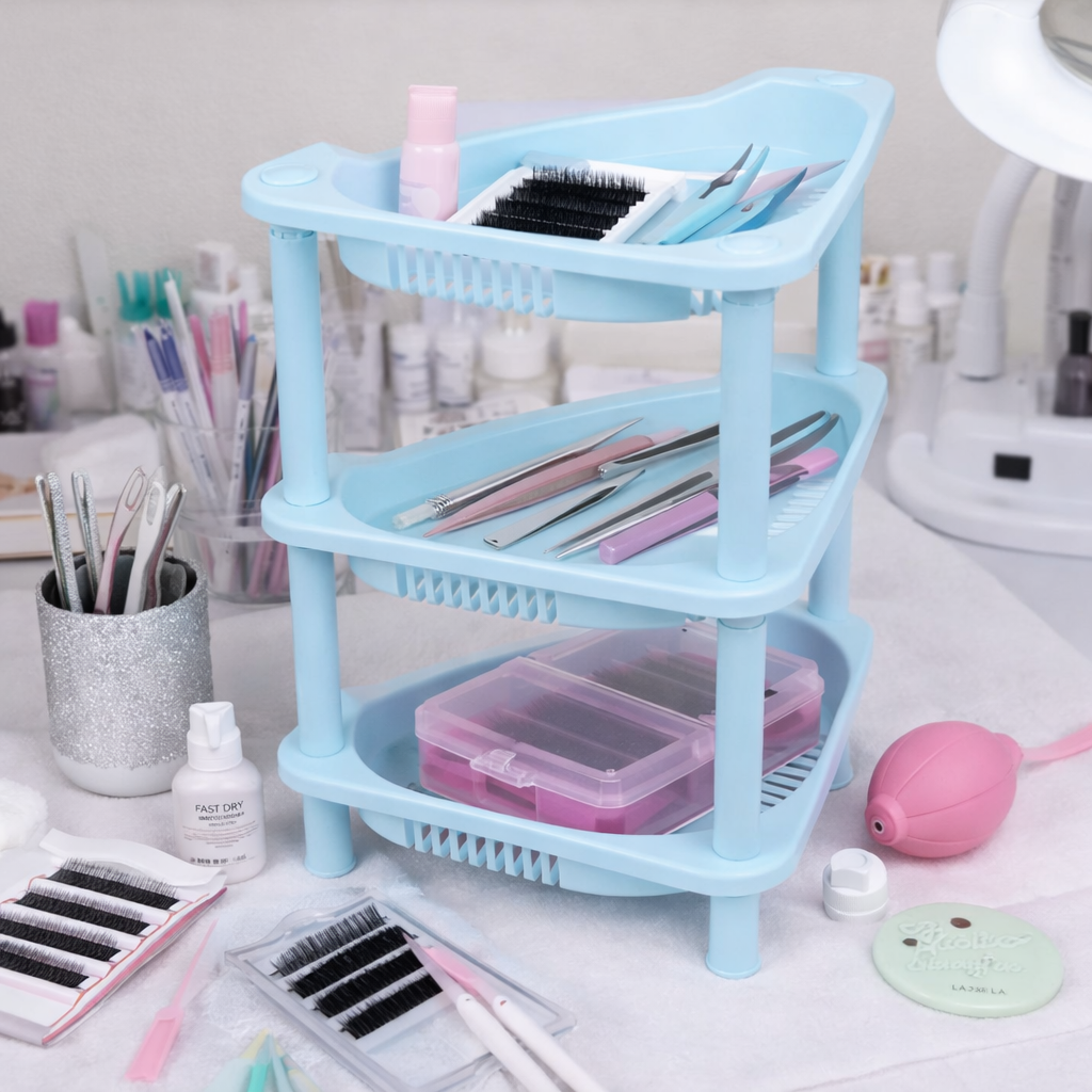Esquinero organizador 3 niveles - plastico