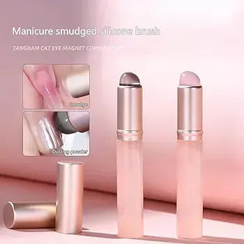 Pincel de silicona Sello stamping, difuminado baby boomer, aplicador de efectos