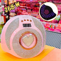 Cabina UV LED 268 W Con strass y corazón