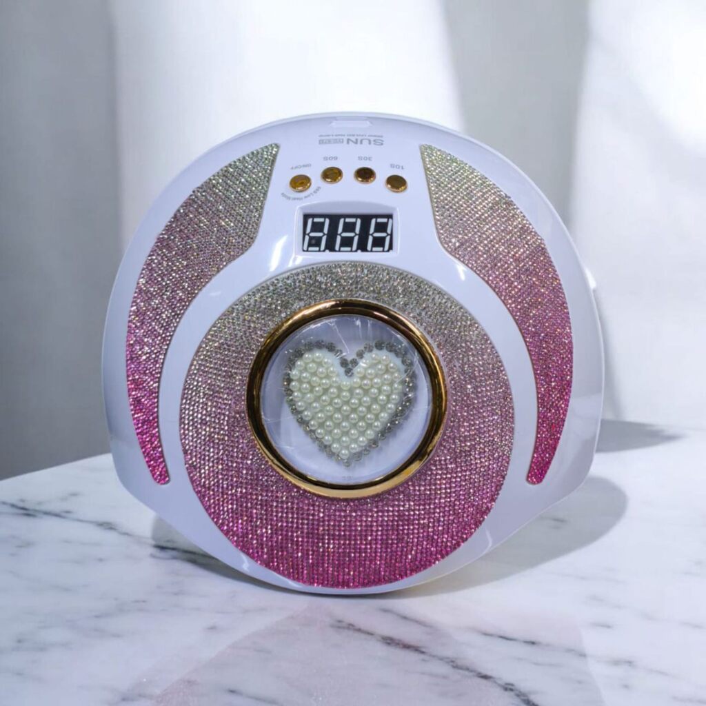 Cabina UV LED 268 W Con strass y corazón
