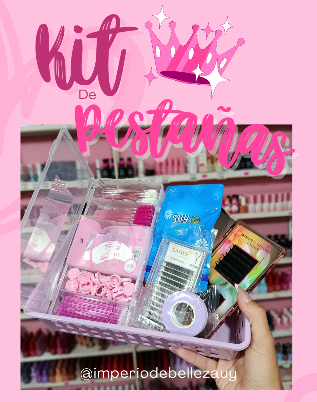 Kit de inicio pestañas Pelo a Pelo - Exclusivamente uso profesional