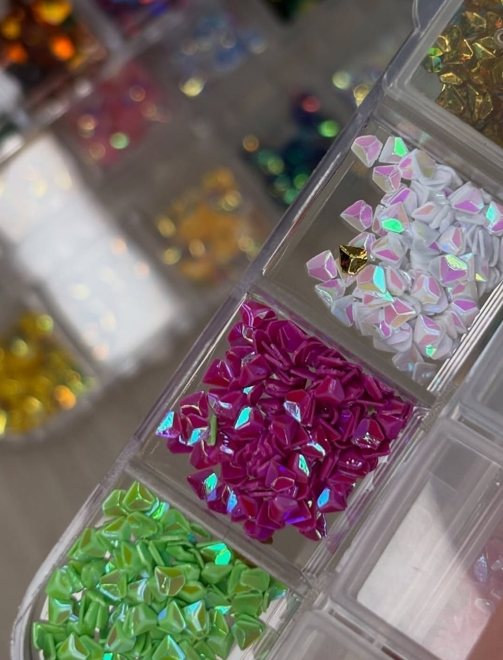 Decoración confeti y diamantes box x12