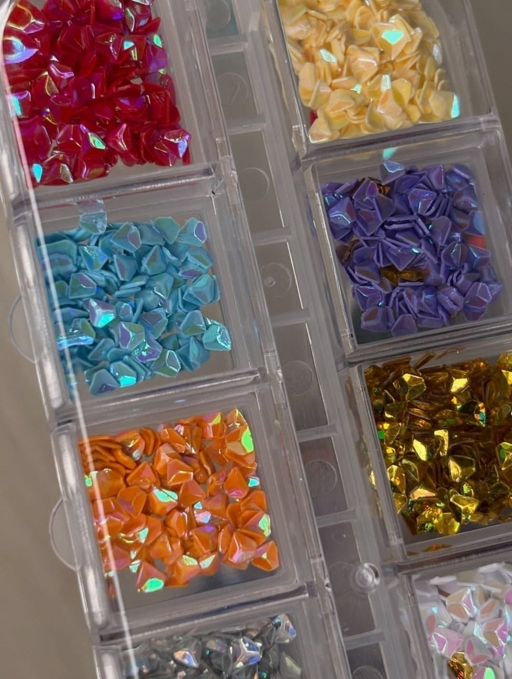 Decoración confeti y diamantes box x12