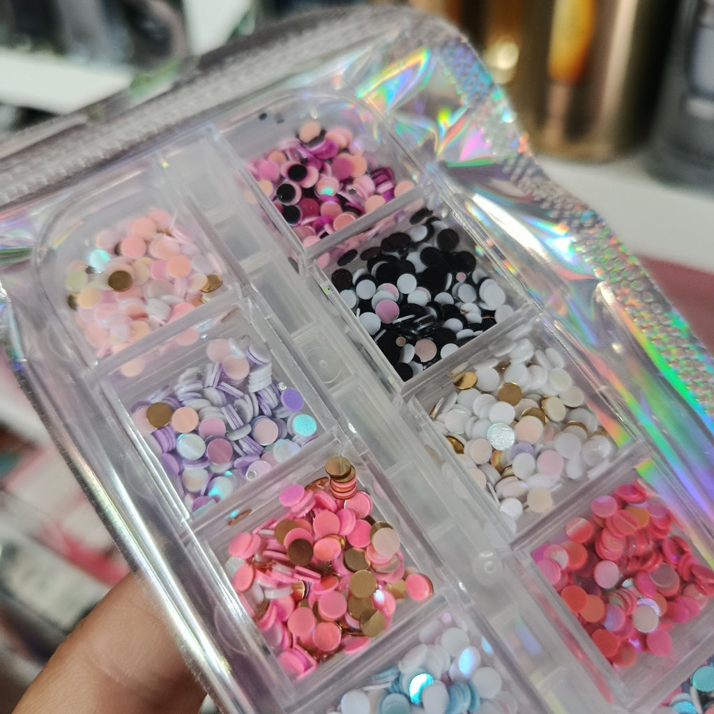 Decoración confeti y diamantes box x12
