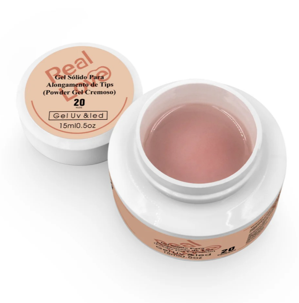 Gel sólido All Smile y Sea Blue de Real Love - Construcción y Relieve 3D