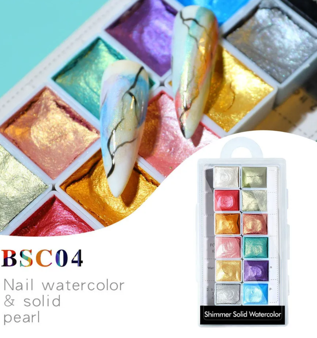 Acuarelas para uñas