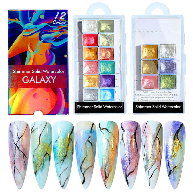 Acuarelas para uñas