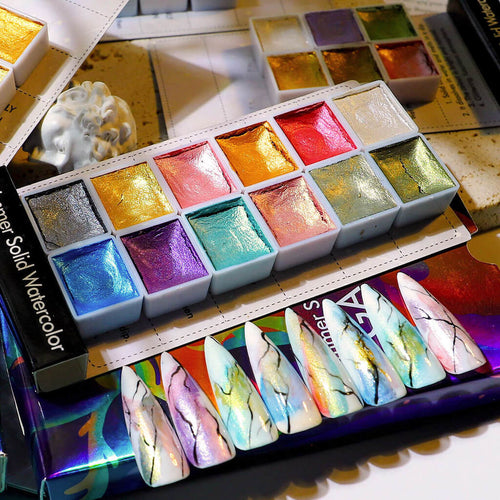 Acuarelas para uñas