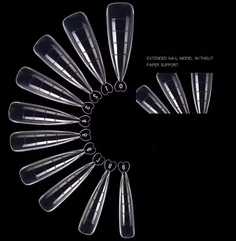 Dual system x100 - Moldes polygel almendra y stiletto