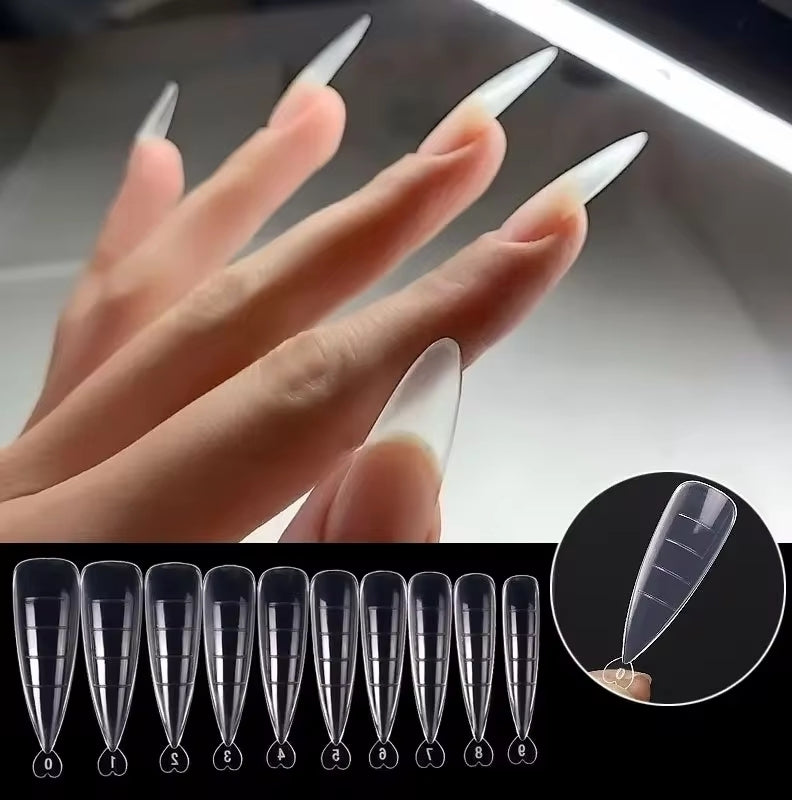 Dual system x100 - Moldes polygel almendra y stiletto