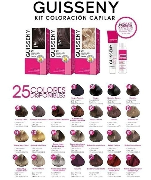 Tintas de cabello Guisenny